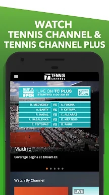 Tennis Channel screenshots