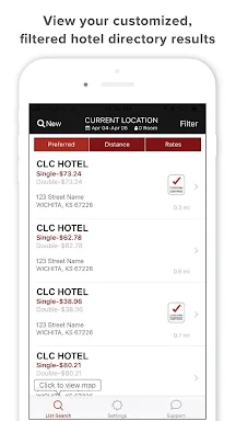 CLC Lodging Hotel Locator screenshots