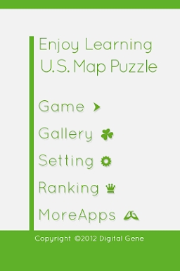 E. Learning U.S. Map Puzzle screenshots