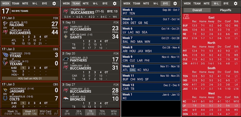 VS. 2023 NFL Schedule & Scores screenshots