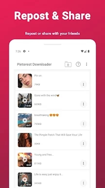 Video Downloader For Pinterest screenshots