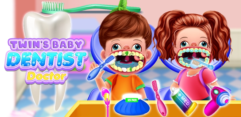 Twins Baby Dental Care Games screenshots