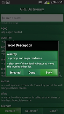 GRE Dictionary screenshots