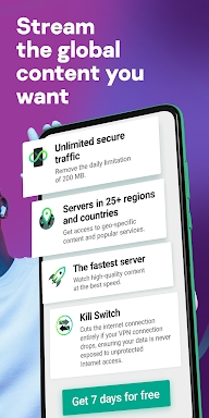 Kaspersky Fast Secure VPN screenshots