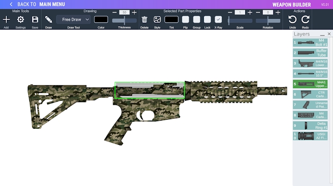 Weapon Builder screenshots