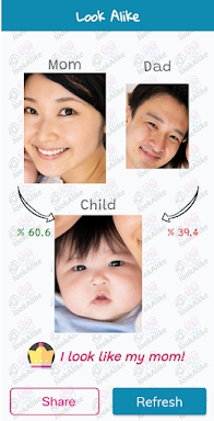 Mom or Dad Face App - Baby looks like dad or mom? screenshots