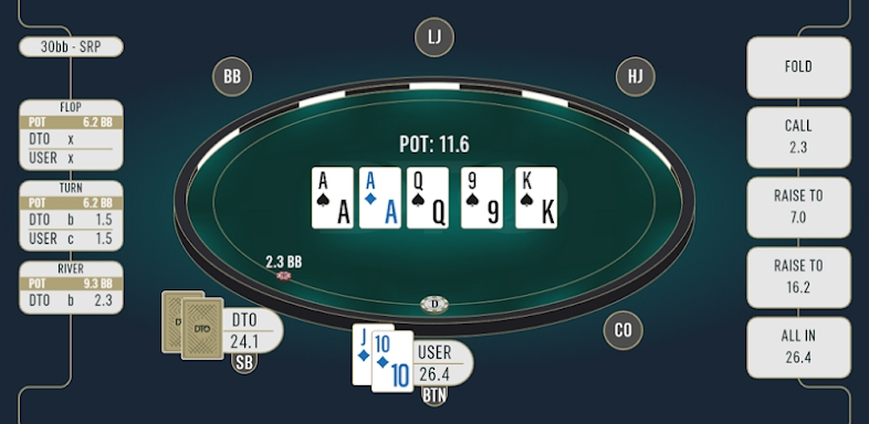 DTO MTT - GTO Poker Trainer screenshots