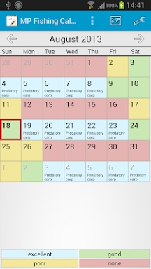 MP Fishing Calendar screenshots
