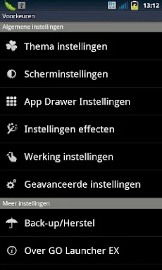 GO LauncherEX Dutch langpack screenshots