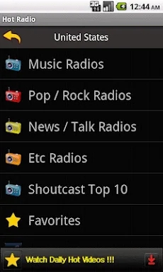 Hot Radio - Internet Radio, Mu screenshots