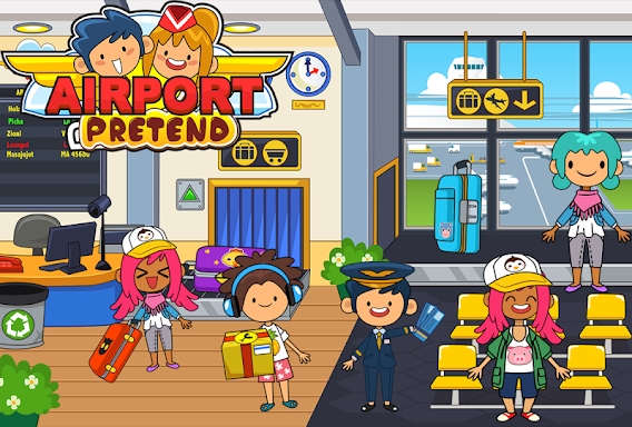My Pretend Airport Travel Town screenshots