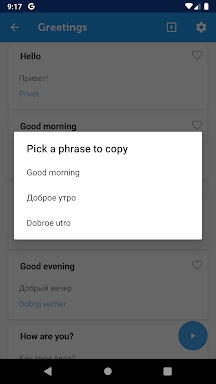 Learn Russian Phrasebook screenshots