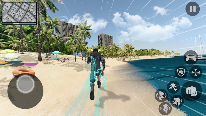 Blue Hero Rope Game screenshots