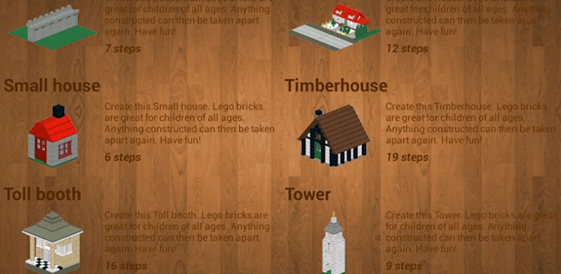 Brick building examples screenshots