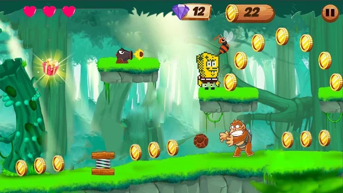 Sponge Adventure Jungle Dash screenshots