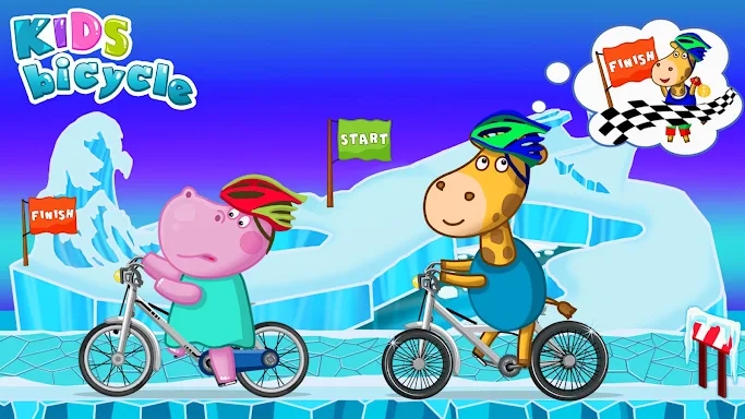 Hippo Bicycle: Kids Racing screenshots