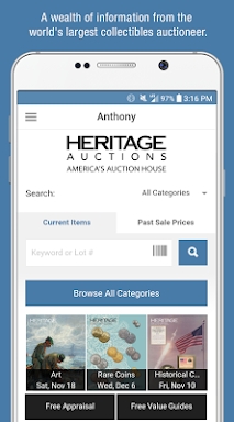 Heritage Auctions screenshots