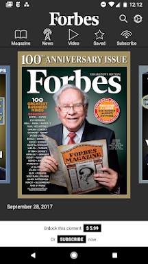 Forbes Magazine screenshots
