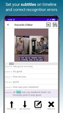 Voicella -video auto subtitles screenshots