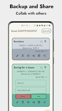JamJars: Savings Tracker screenshots
