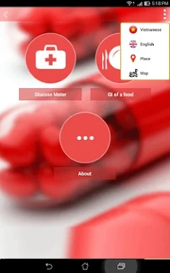 Glucose meter screenshots
