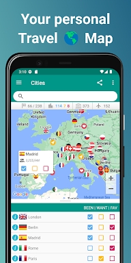 Places Been - Travel Tracker screenshots