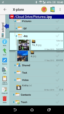 X-plore File Manager screenshots