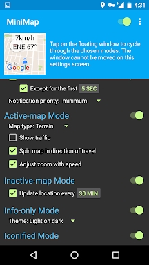 MiniMap: Floating map screenshots
