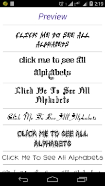 Font Styles screenshots