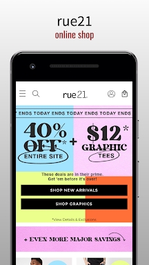 rue 21 - online shop screenshots