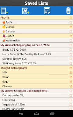 Shopping List for Grocery screenshots