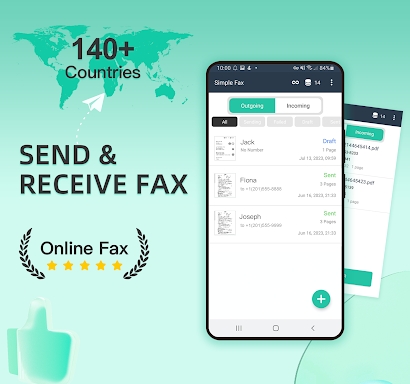 Simple Fax-Send Fax from Phone screenshots