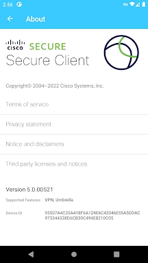 Cisco Secure Client-AnyConnect screenshots