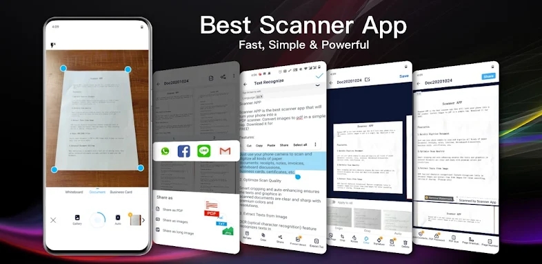 Scanner APP - PDF White Scan screenshots