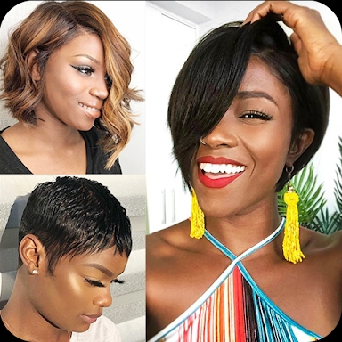 Black Women Short Haircut screenshots