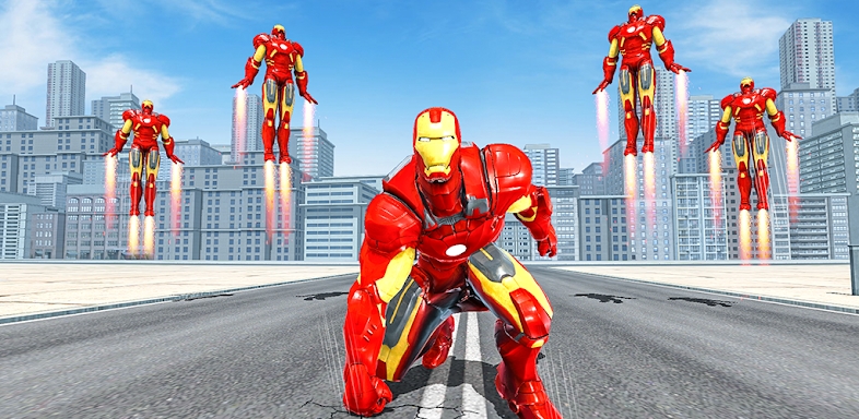 Flying Iron Hero Superhero War screenshots