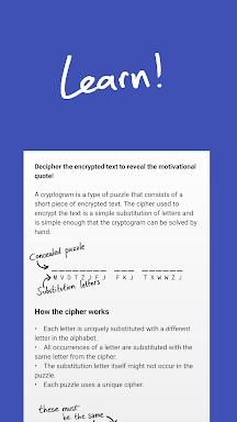 Cryptogram - puzzle quotes screenshots