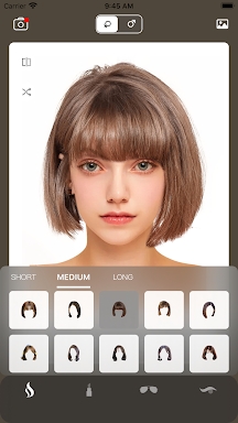 Hairstyle Try On: Bangs & Wigs screenshots