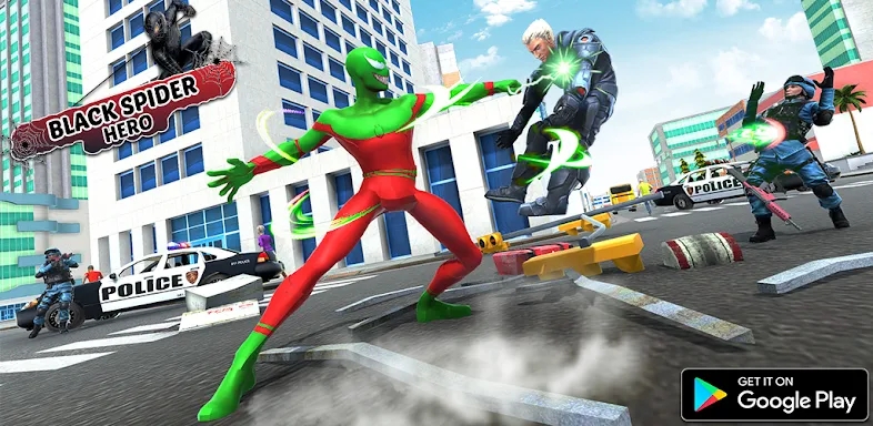 Black Spider Super hero Games screenshots