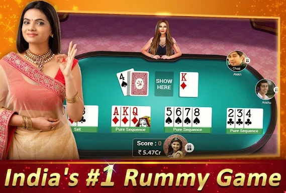 Rummy Gold (With Fast Rummy) -13 Card Indian Rummy screenshots