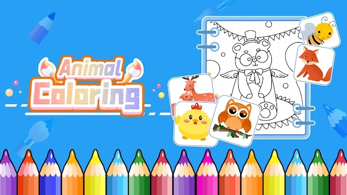 Animal coloring pages games screenshots