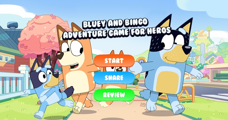 Bluey & Bingo Game family Run screenshots