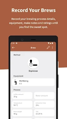 iBrewCoffee - Coffee Journal screenshots
