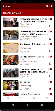 Student News Source screenshots