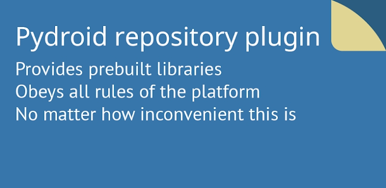 Pydroid repository plugin screenshots