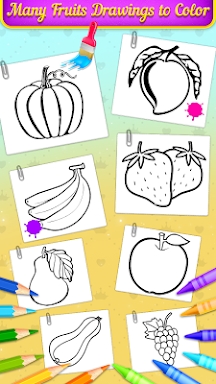 Fruits Coloring Book & Drawing screenshots