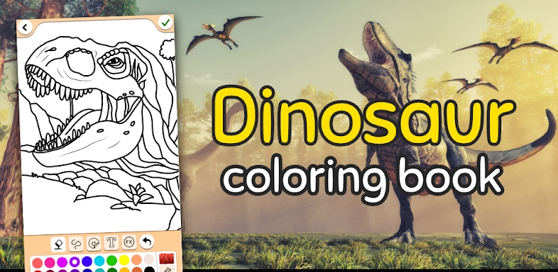 Dino Coloring Game screenshots