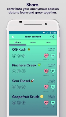 releaf marijuana tracking screenshots