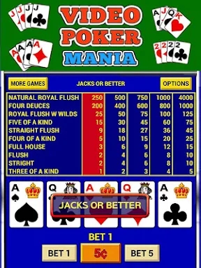 Video Poker Mania screenshots