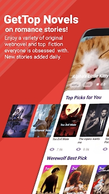 Your Fictional Novels Hub screenshots